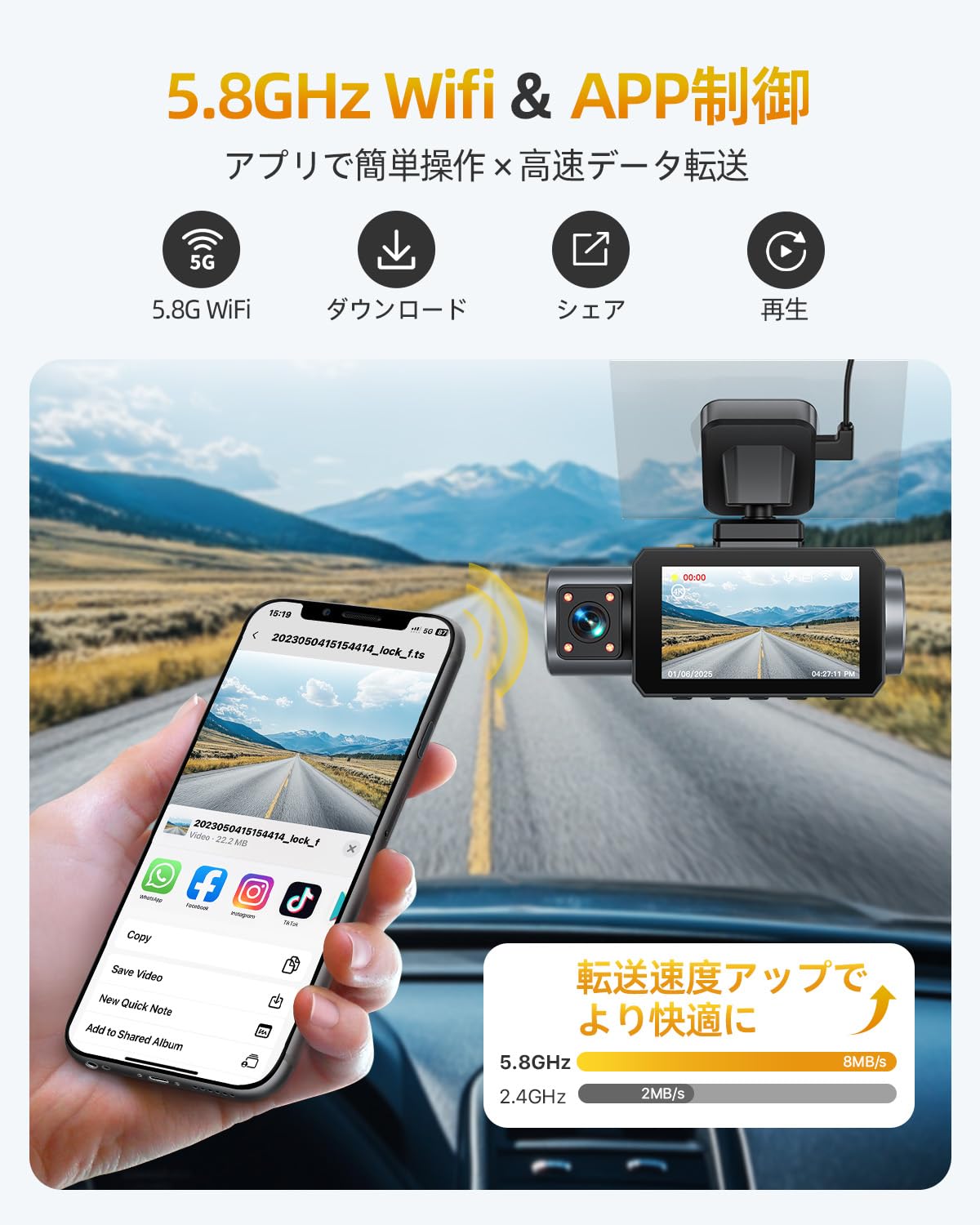 GKU D1000 ドライブレコーダー 4K Introducing the GKU D1000 3-camera 4K dash cam. We installed